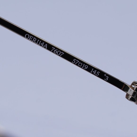 Off-White OERI14A CORTEZ 7607 Sunglasses Gold Rectangle Frame, Grey Lenses - Picture 8 of 11